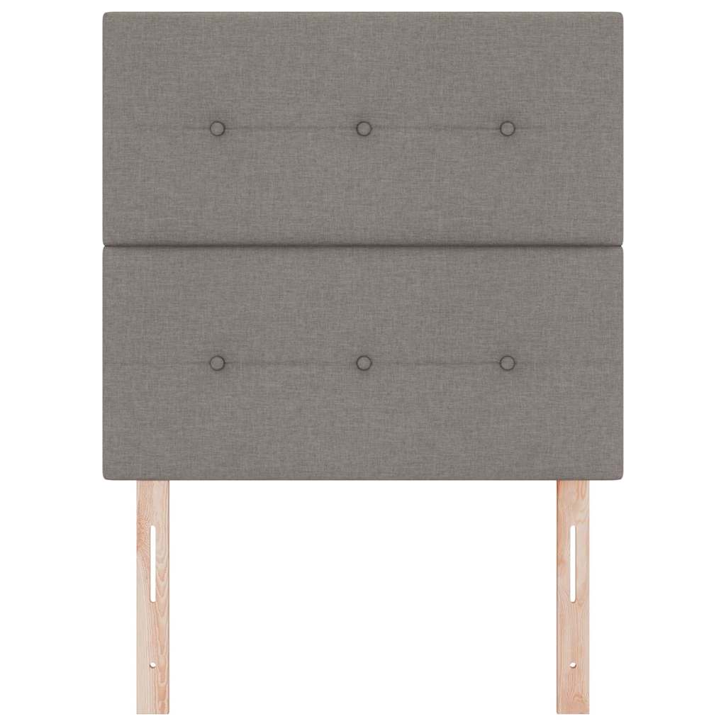 vidaXL LED Kopfteil mit LED-Lichtleisten Taupe 100 cm Polyester
