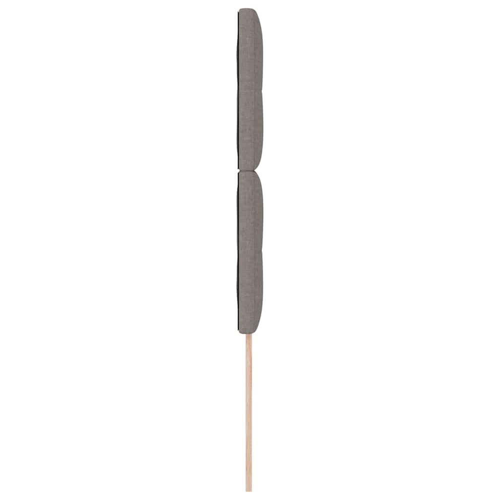 vidaXL LED Kopfteil mit LED-Lichtleisten Taupe 100 cm Polyester