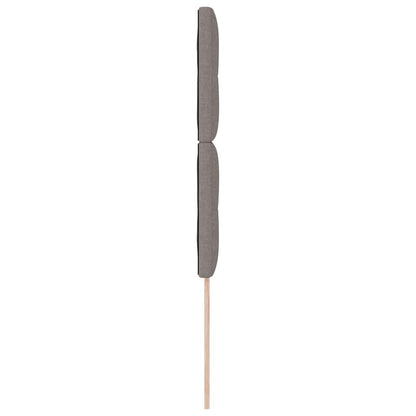 vidaXL LED Kopfteil mit LED-Lichtleisten Taupe 100 cm Polyester