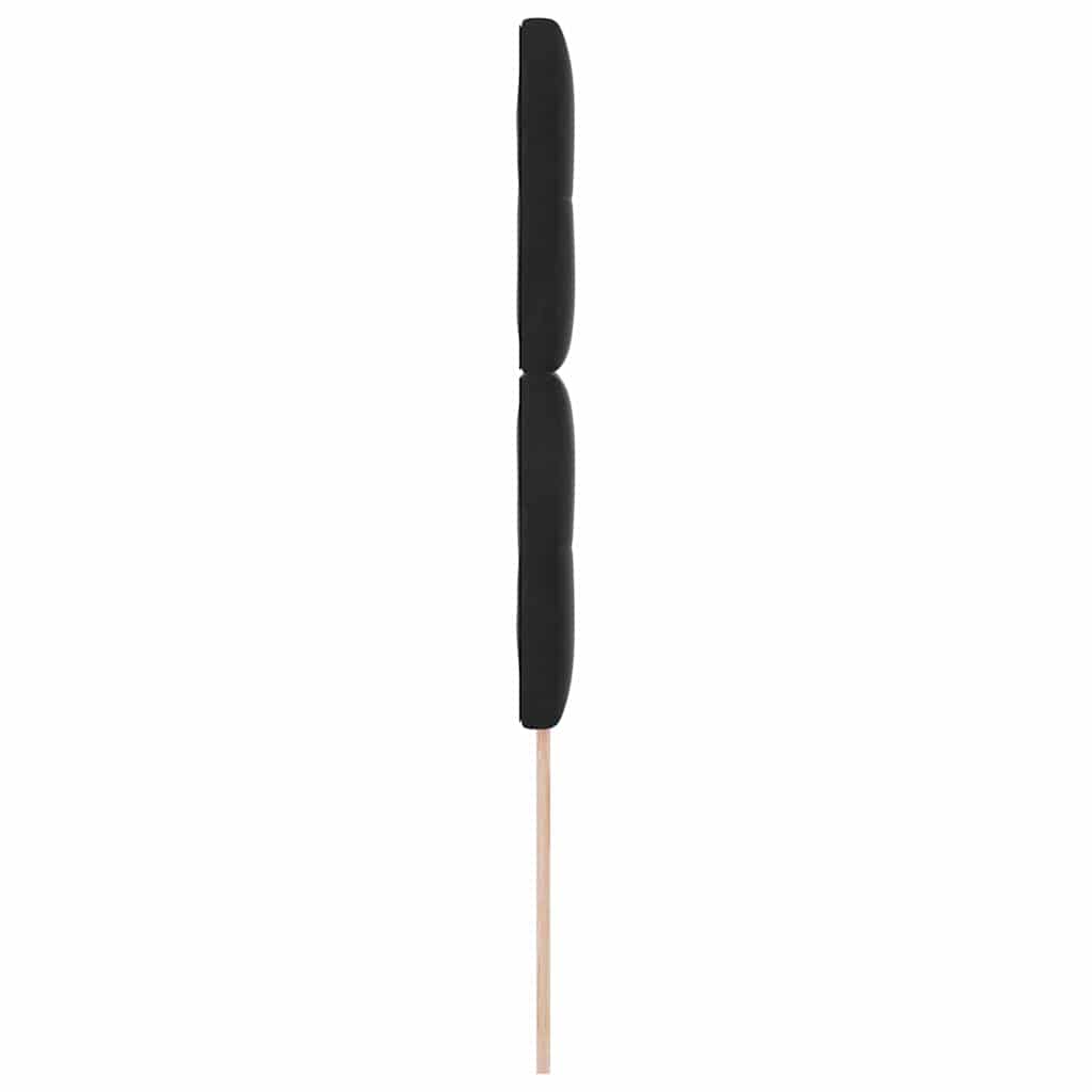 vidaXL LED Kopfteil mit LED-Lichtleisten Schwarz 100 cm Polyester