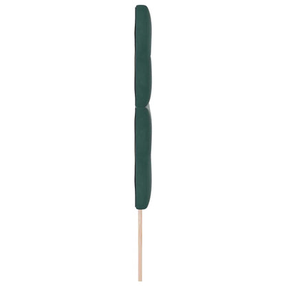 vidaXL LED Kopfteil mit LED-Lichtleisten Grün 144 cm Polyester