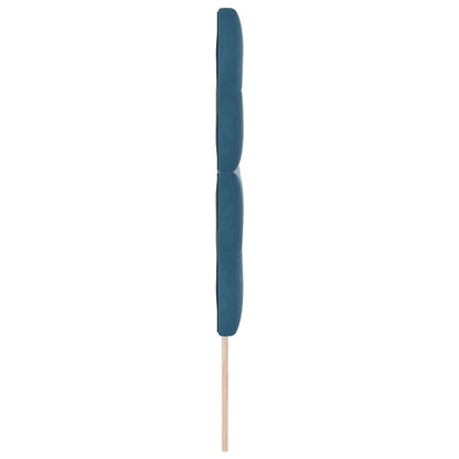 vidaXL LED Kopfteil mit LED-Lichtleisten Blau 144 cm Polyester
