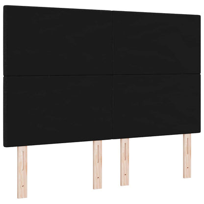 vidaXL LED Kopfteil mit LED-Lichtleisten Schwarz 160 cm Polyester
