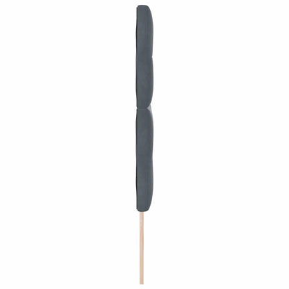 vidaXL LED Kopfteil mit LED-Lichtleisten Grau 160 cm Polyester