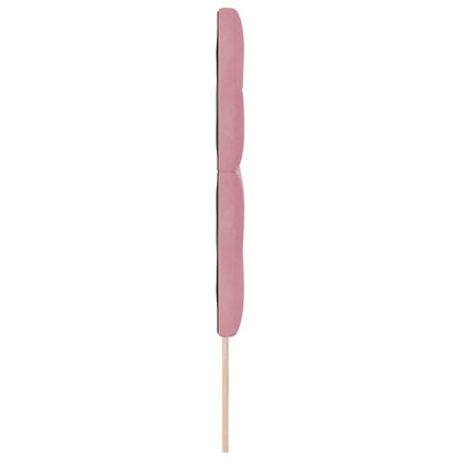 vidaXL LED Kopfteil mit LED-Lichtleisten Rosa 160 cm Polyester