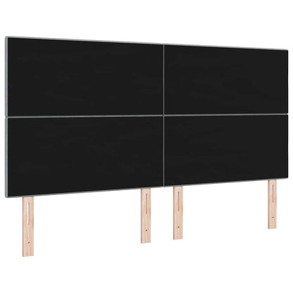 vidaXL LED Kopfteil mit LED-Lichtleisten Hellgrau 180 cm Polyester