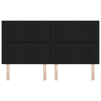 vidaXL LED Kopfteil mit LED-Lichtleisten Schwarz 180 cm Polyester
