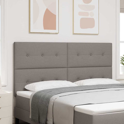 vidaXL LED Kopfteil mit LED-Lichtleisten Taupe 180 cm Polyester