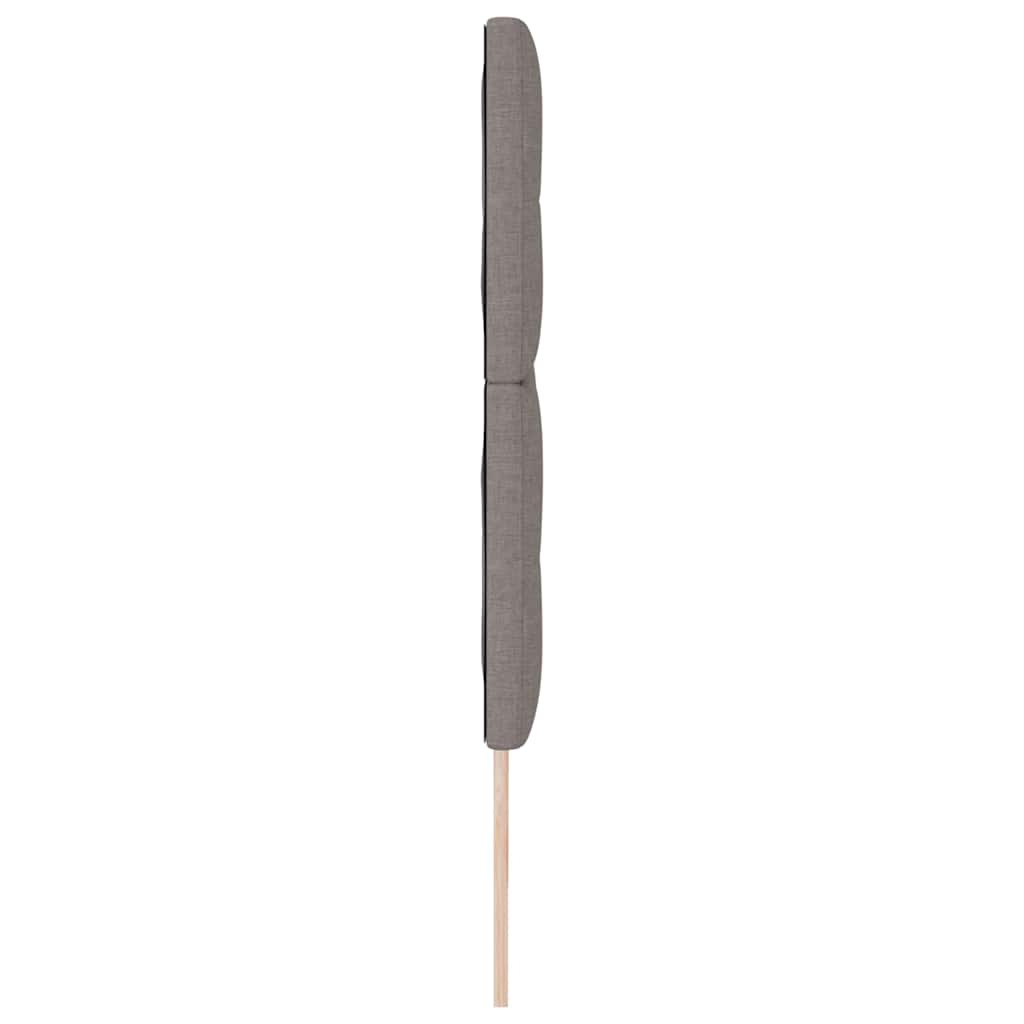 vidaXL LED Kopfteil mit LED-Lichtleisten Taupe 180 cm Polyester