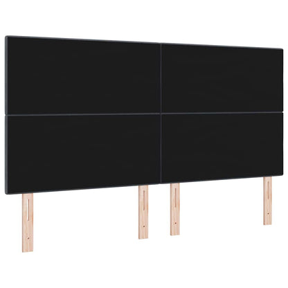 vidaXL LED Kopfteil mit LED-Lichtleisten Grau 180 cm Polyester