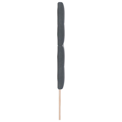 vidaXL LED Kopfteil mit LED-Lichtleisten Grau 180 cm Polyester