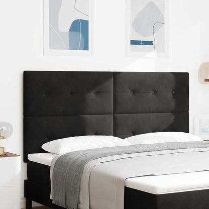 vidaXL LED Kopfteil mit LED-Lichtleisten Schwarz 180 cm Polyester