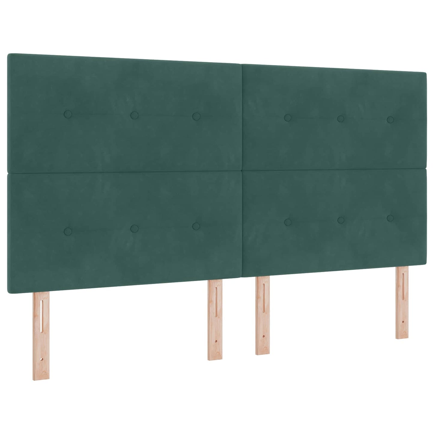vidaXL LED Kopfteil mit LED-Lichtleisten Grün 180 cm Polyester