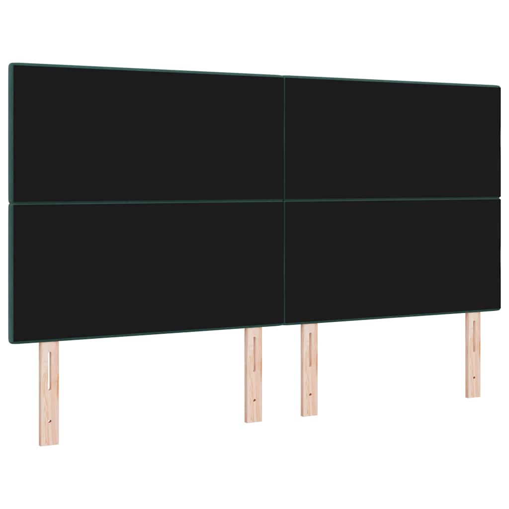 vidaXL LED Kopfteil mit LED-Lichtleisten Grün 180 cm Polyester