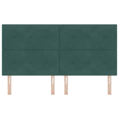 vidaXL LED Kopfteil mit LED-Lichtleisten Grün 180 cm Polyester