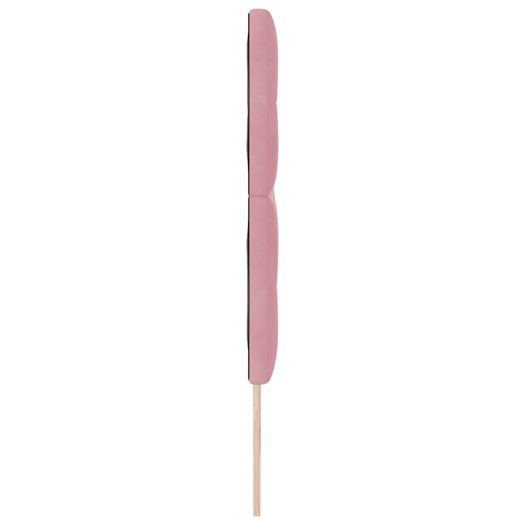 vidaXL LED Kopfteil mit LED-Lichtleisten Rosa 180 cm Polyester