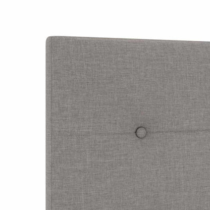 vidaXL LED Kopfteil mit LED-Lichtleisten Taupe 200 cm Polyester