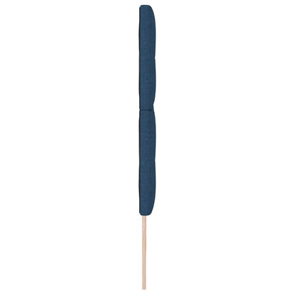 vidaXL LED Kopfteil mit LED-Lichtleisten Blau 200 cm Polyester