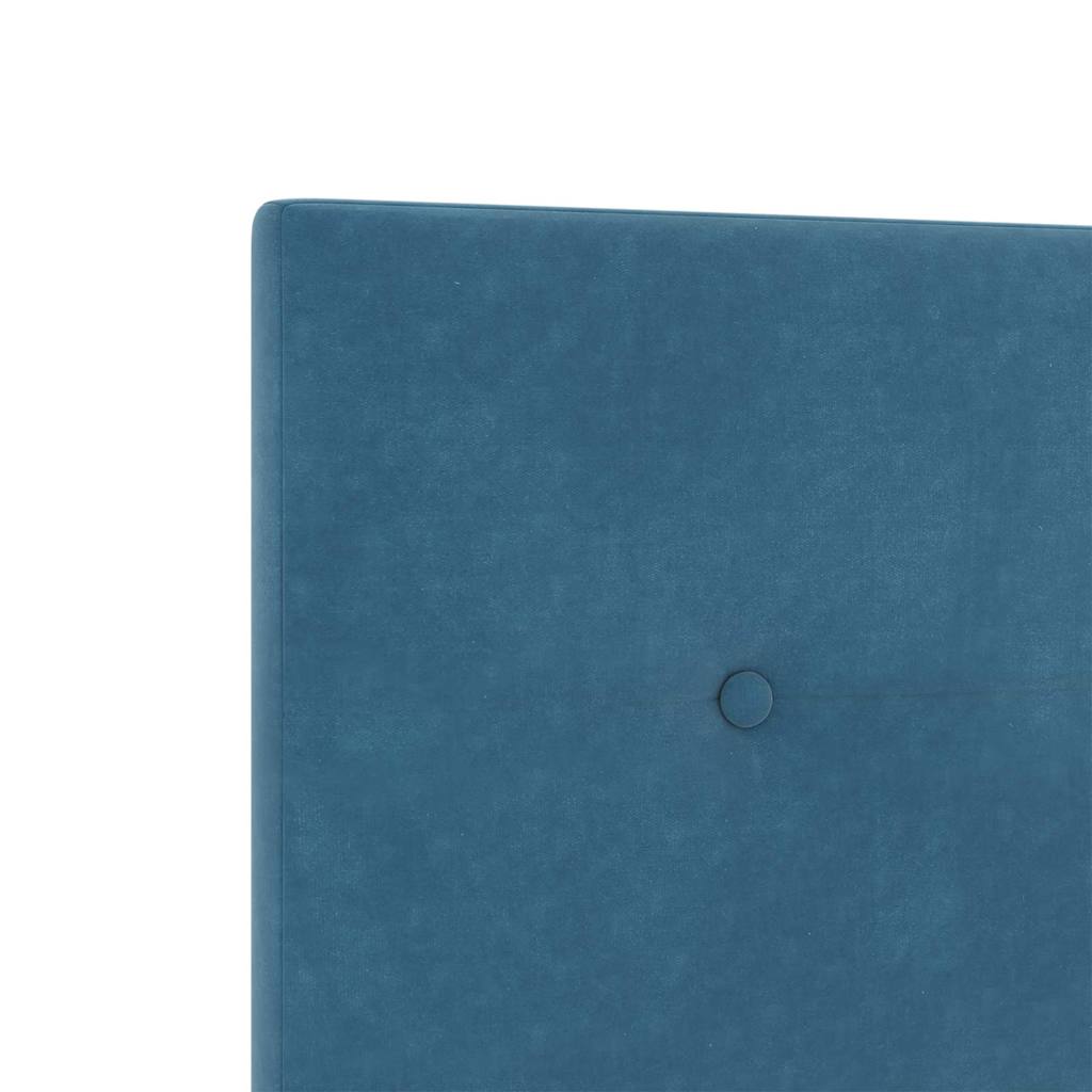 vidaXL LED Kopfteil mit LED-Lichtleisten Blau 200 cm Polyester