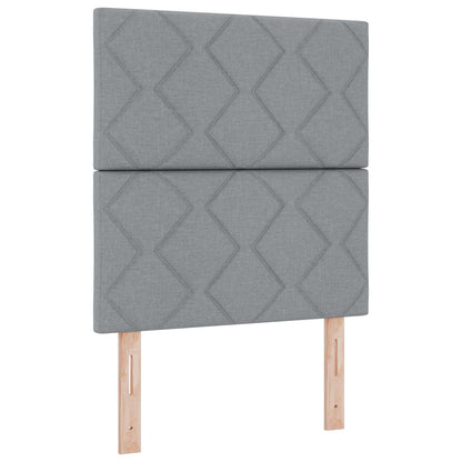 vidaXL Kopfteil mit Kopfteil Hellgrau 80 cm Stoff