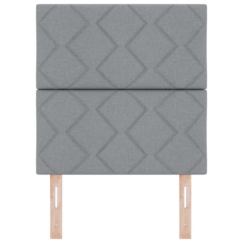 vidaXL Kopfteil mit Kopfteil Hellgrau 80 cm Stoff