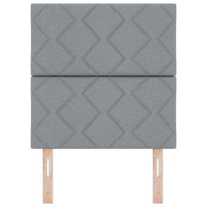 vidaXL Kopfteil mit Kopfteil Hellgrau 80 cm Stoff