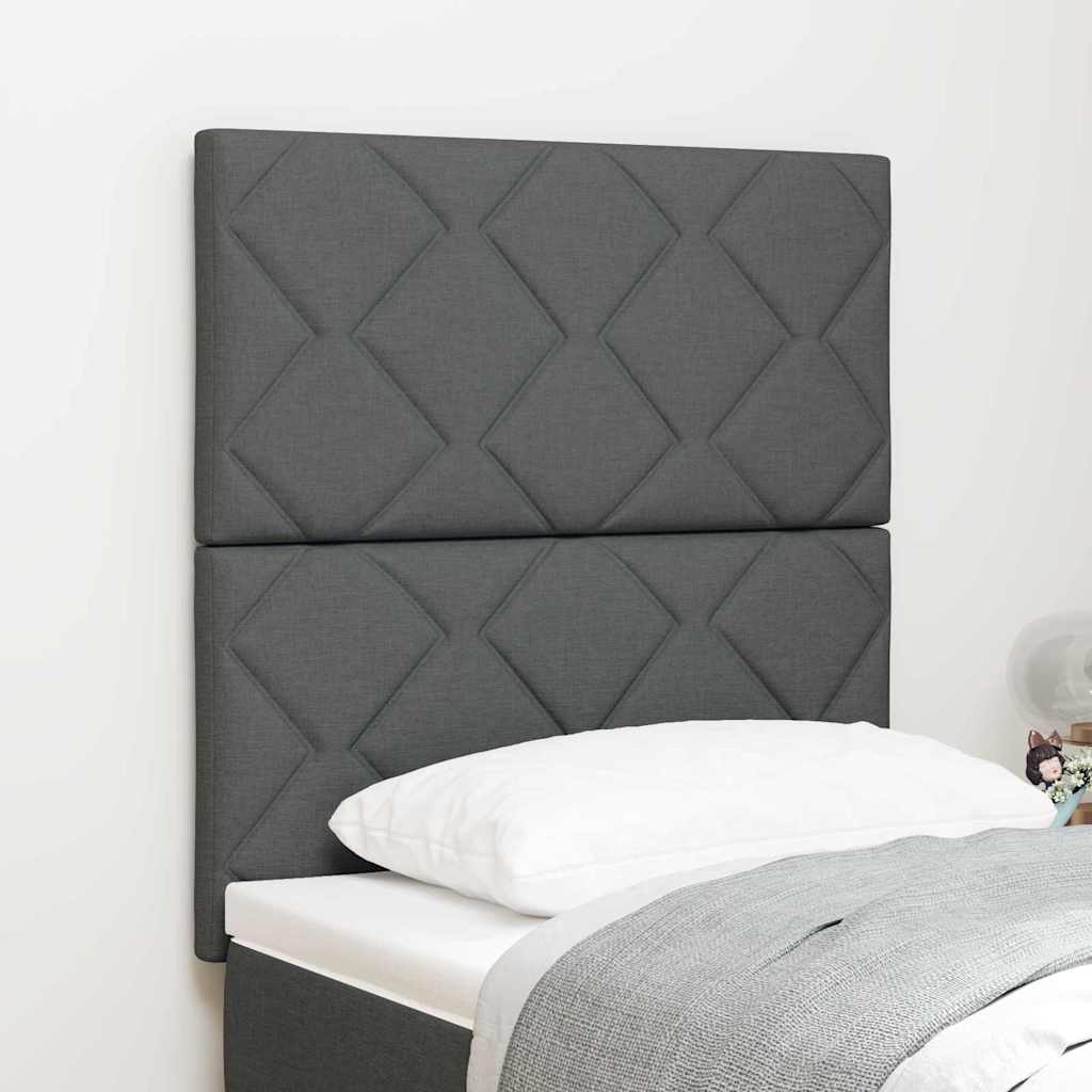 vidaXL Kopfteil mit Kopfteil Grau 80 cm Stoff