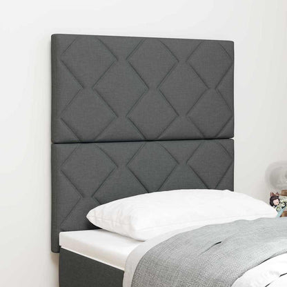 vidaXL Kopfteil mit Kopfteil Grau 80 cm Stoff