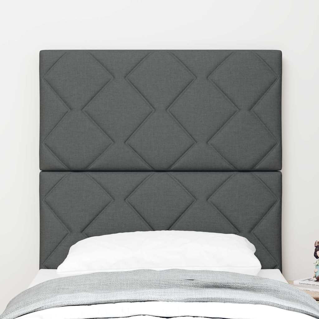 vidaXL Kopfteil mit Kopfteil Grau 80 cm Stoff