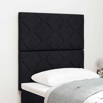 vidaXL Kopfteil mit Kopfteil Schwarz 80 cm Stoff