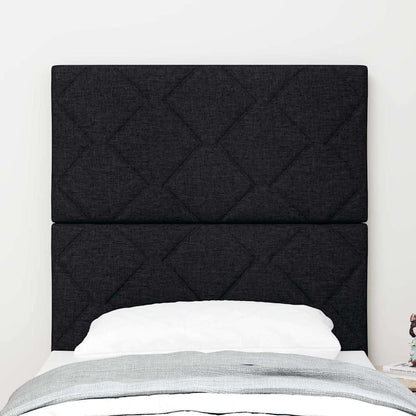 vidaXL Kopfteil mit Kopfteil Schwarz 80 cm Stoff