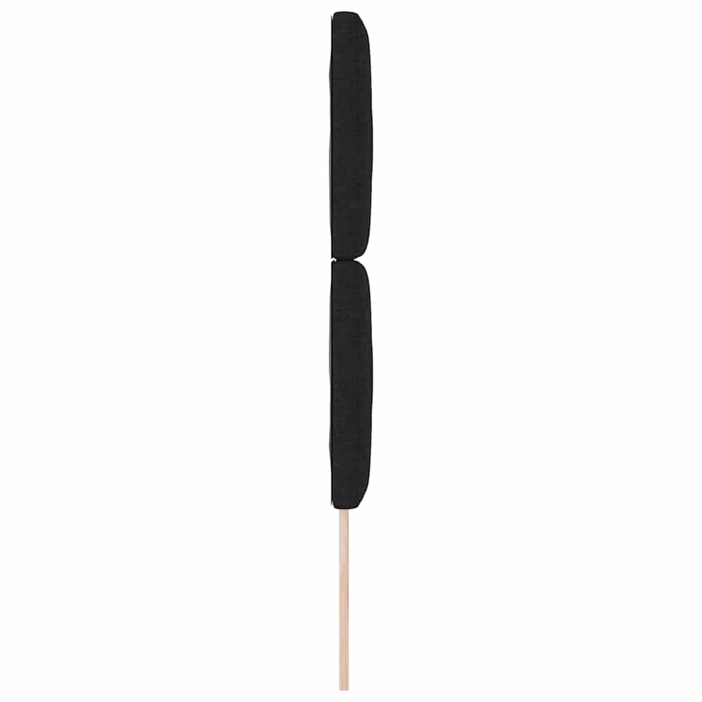 vidaXL Kopfteil mit Kopfteil Schwarz 80 cm Stoff