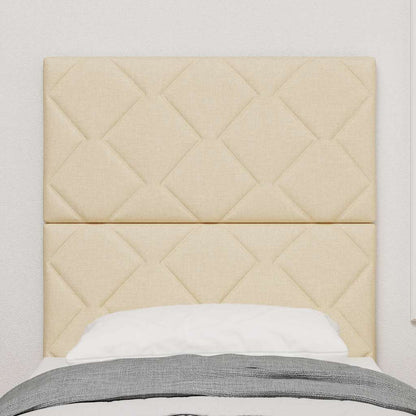 vidaXL Kopfteil mit Kopfteil Creme 80 cm Stoff