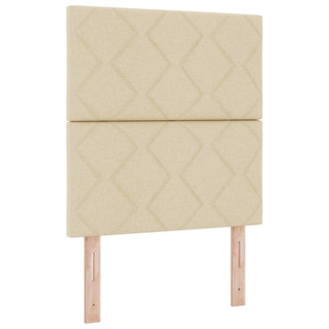 vidaXL Kopfteil mit Kopfteil Creme 80 cm Stoff