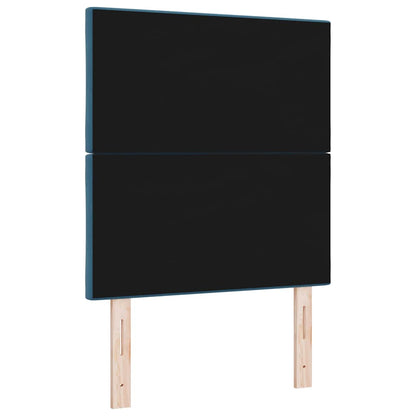 vidaXL LED Kopfteil Dunkelblau 80 cm Kunstleder