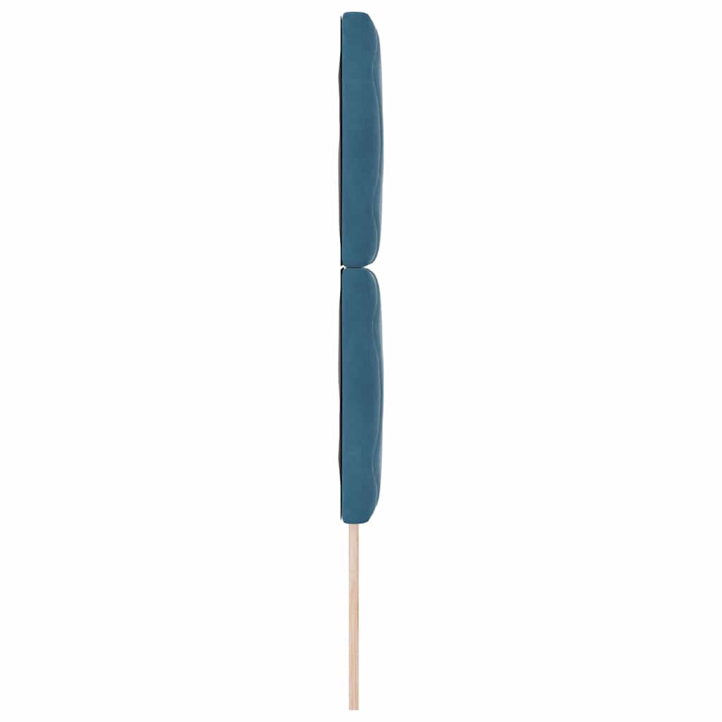 vidaXL LED Kopfteil Dunkelblau 80 cm Kunstleder