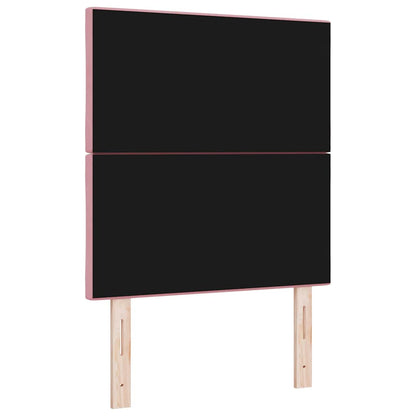 vidaXL LED Kopfteil Rosa 80 cm Kunstleder