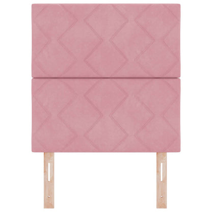 vidaXL LED Kopfteil Rosa 80 cm Kunstleder