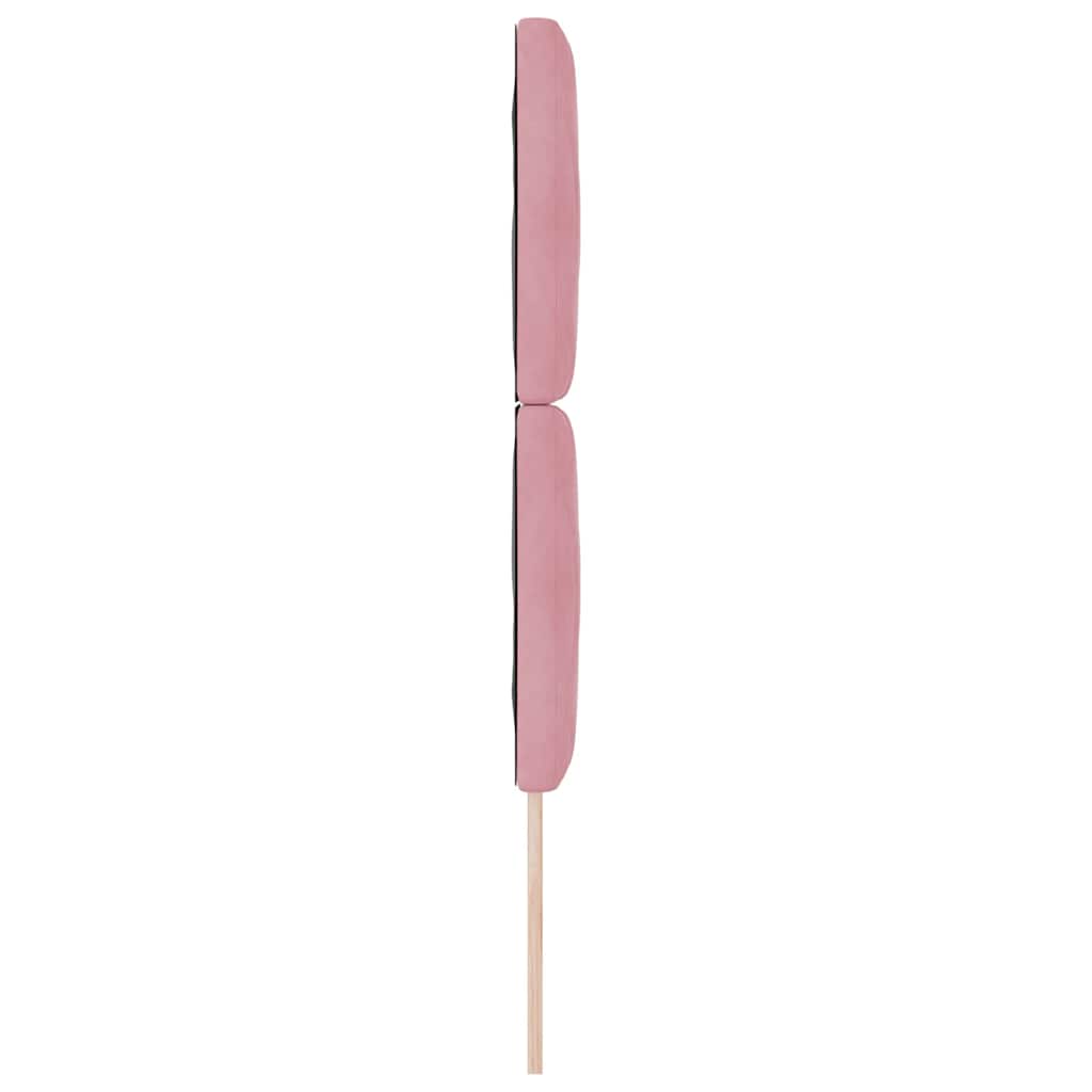 vidaXL LED Kopfteil Rosa 80 cm Kunstleder