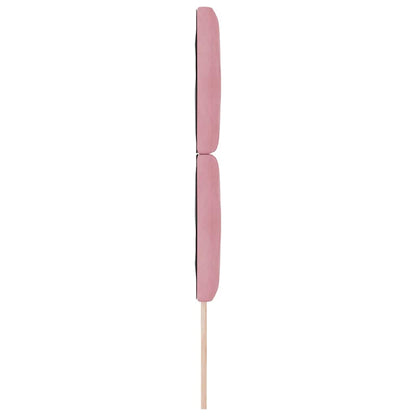 vidaXL LED Kopfteil Rosa 80 cm Kunstleder