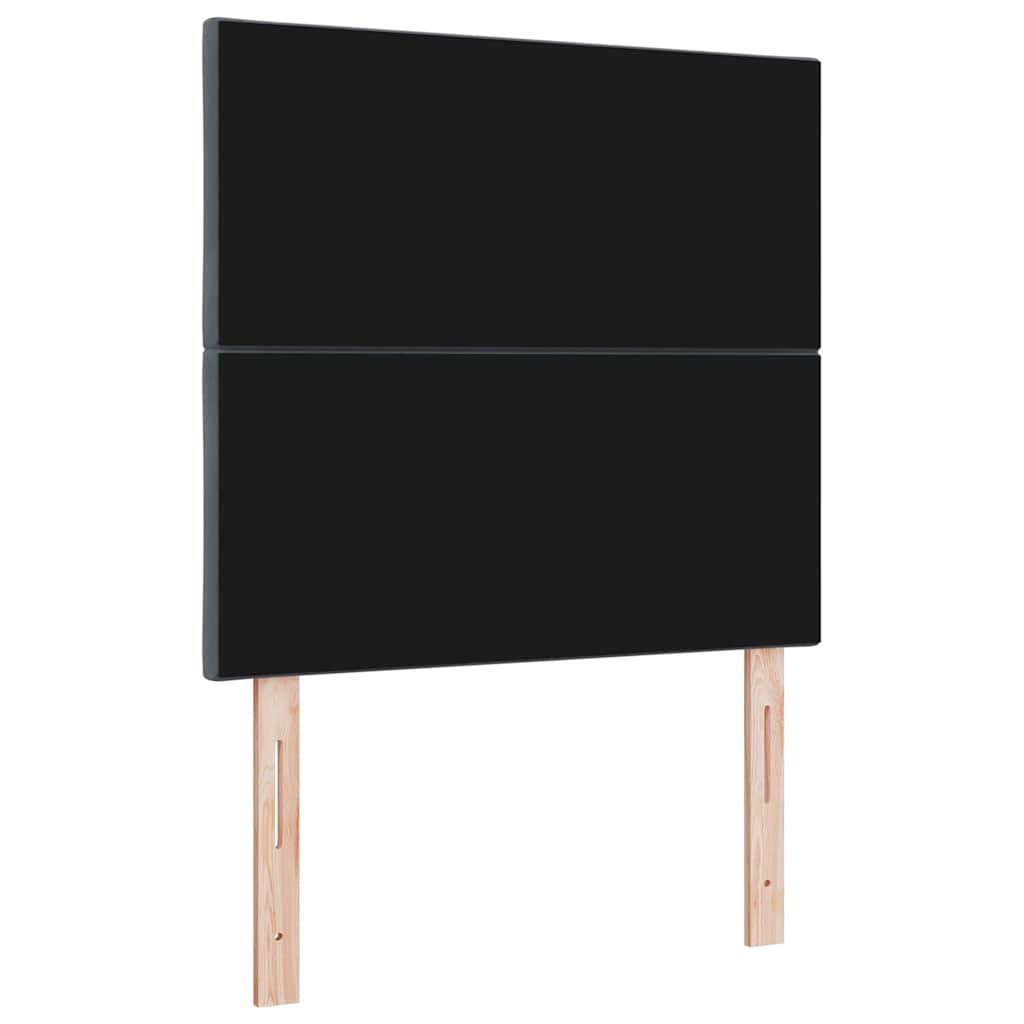 vidaXL LED Kopfteil Dunkelgrau 90 cm Kunstleder