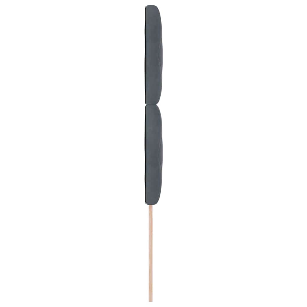 vidaXL LED Kopfteil Dunkelgrau 90 cm Kunstleder