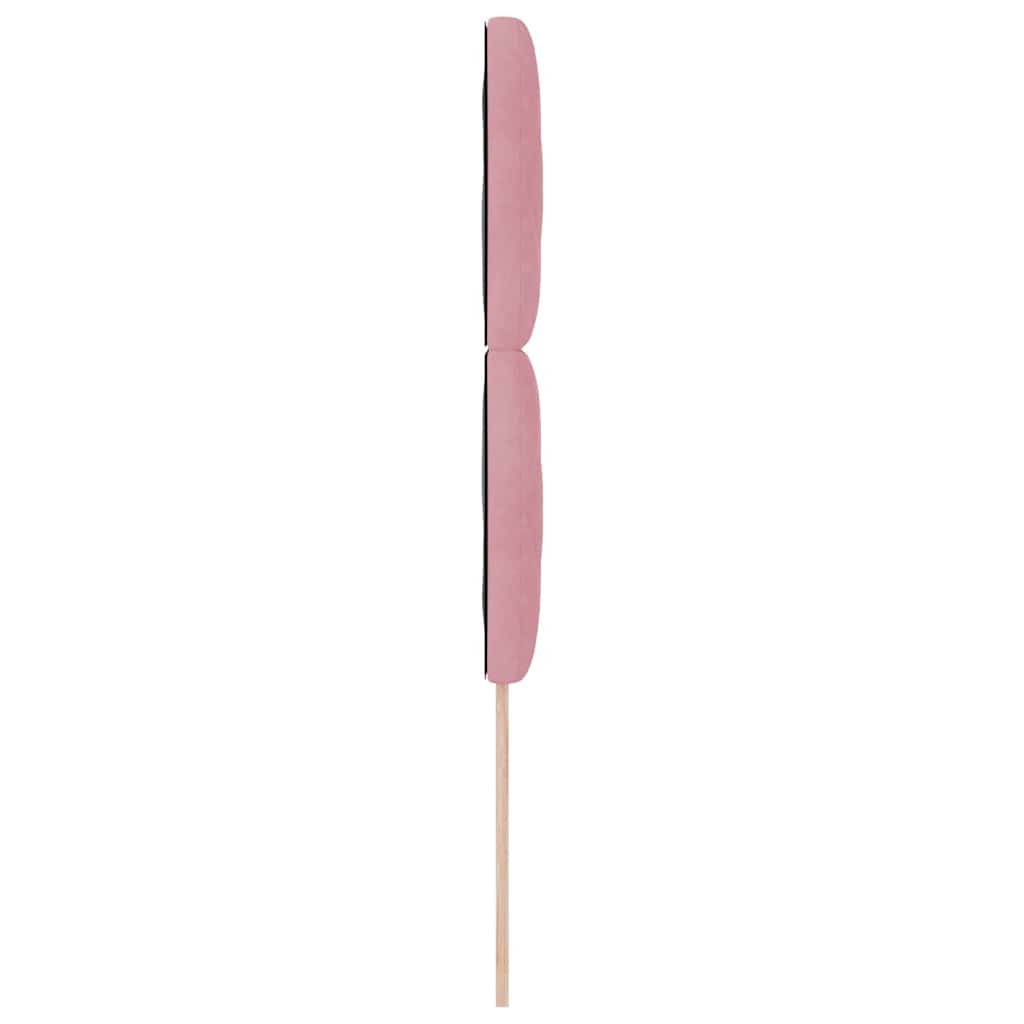 vidaXL LED Kopfteil Rosa 90 cm Kunstleder