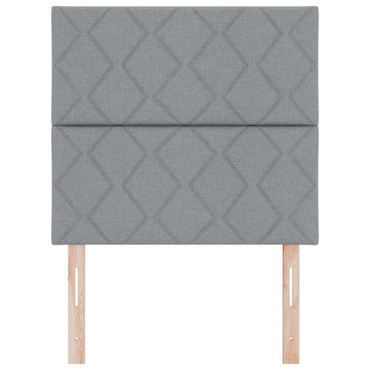 vidaXL Kopfteil Hellgrau 100 cm Stoff