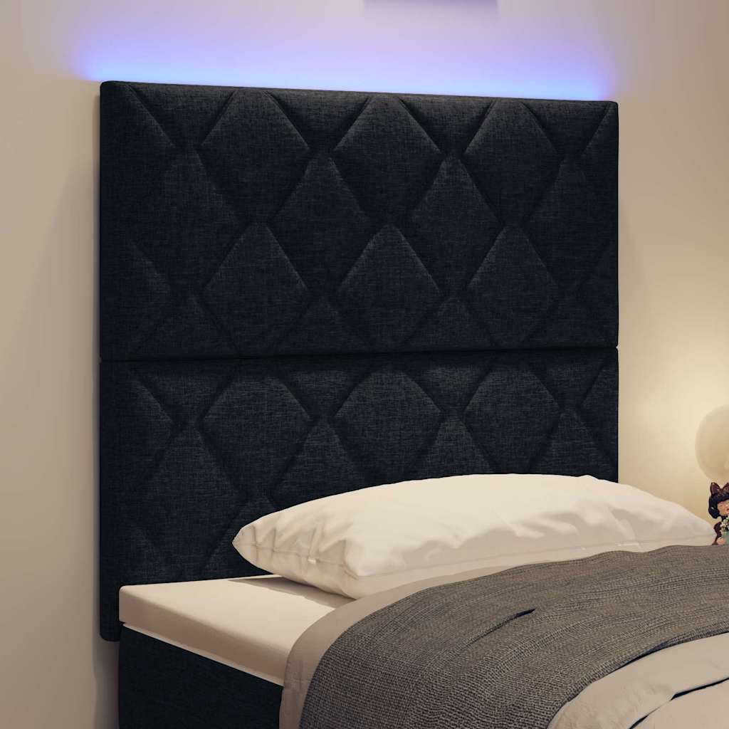 vidaXL Kopfteil Schwarz 100 cm Stoff