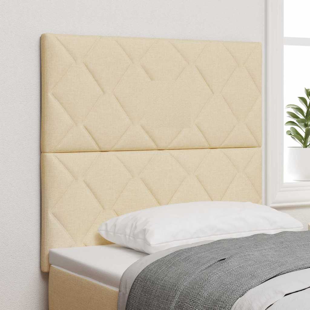 vidaXL Kopfteil Creme 100 cm Stoff