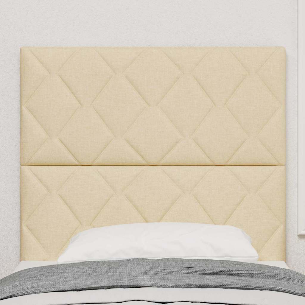 vidaXL Kopfteil Creme 100 cm Stoff