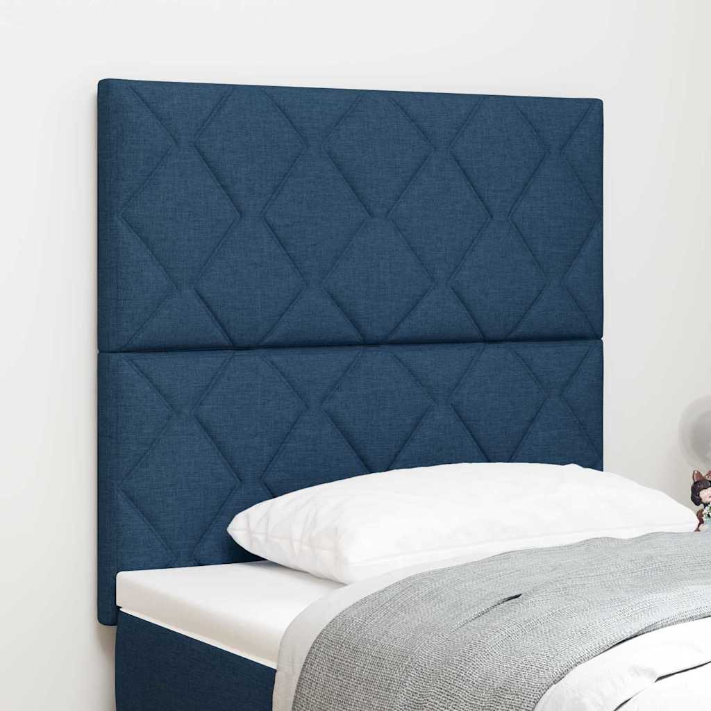 vidaXL Kopfteil Blau 100 cm Stoff