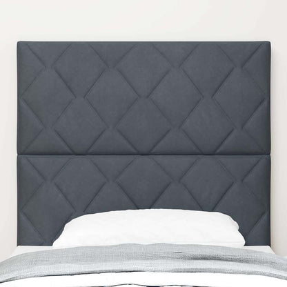 vidaXL LED Kopfteil Dunkelgrau 100 cm Kunstleder