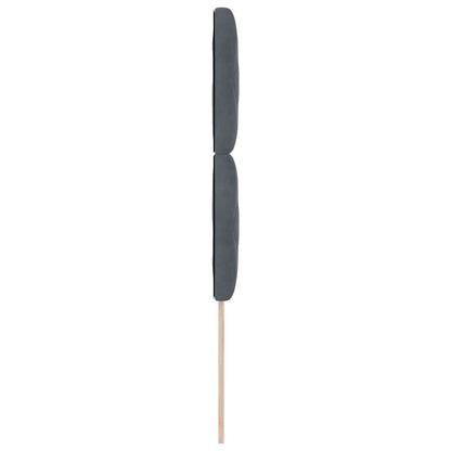 vidaXL LED Kopfteil Dunkelgrau 100 cm Kunstleder
